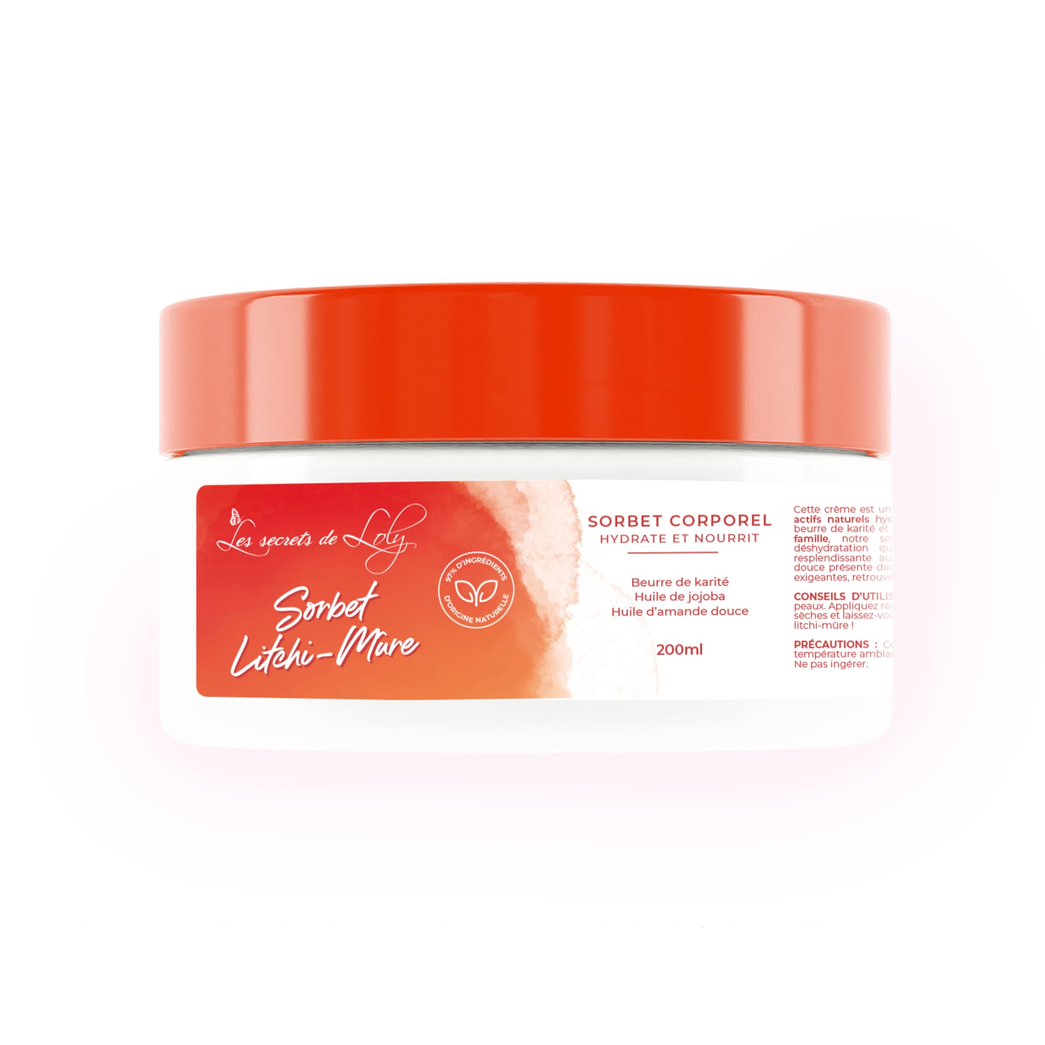 Sorbet Litchi-Mûre - Soin corps hydratant et nourrissant