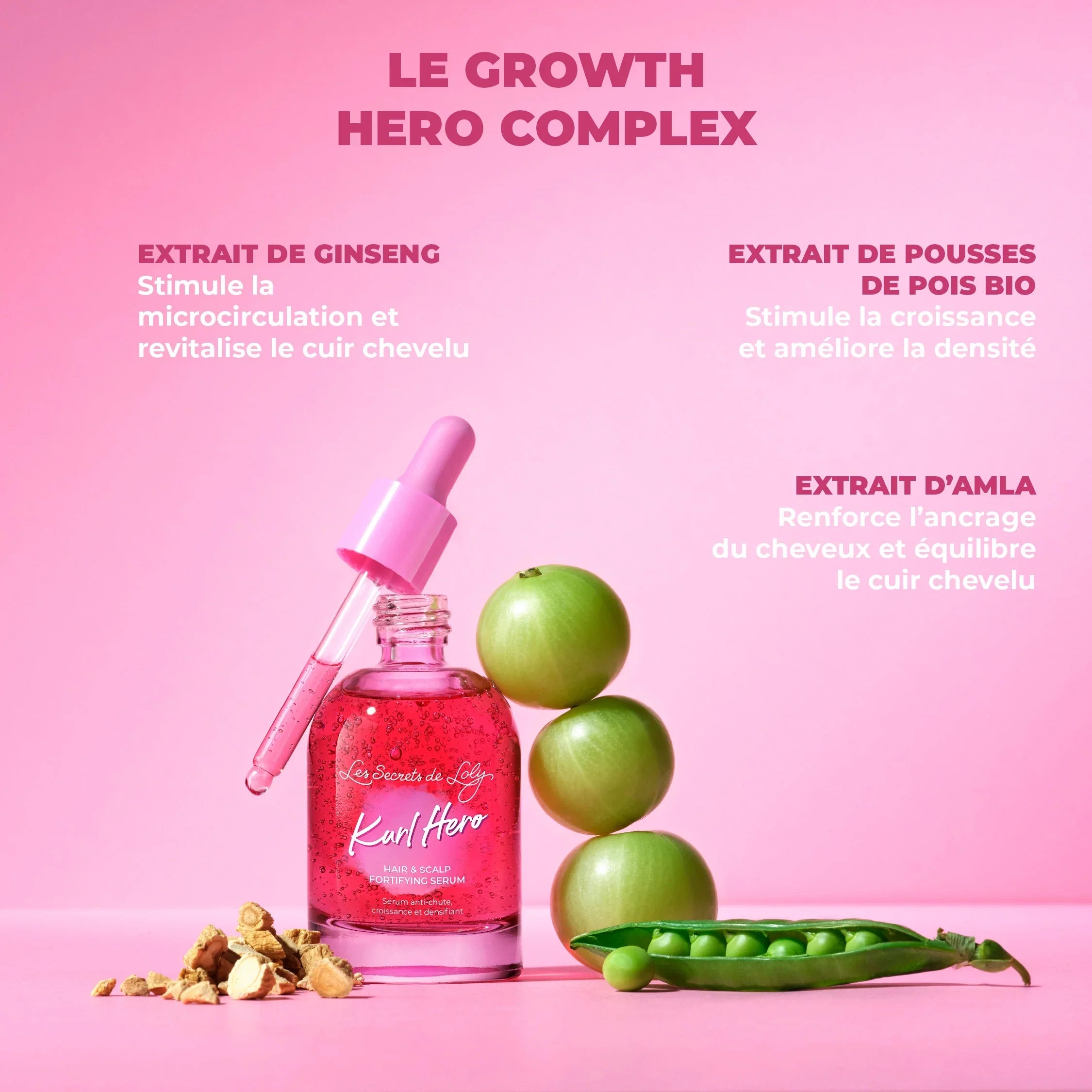 Kurl Hero - Sérum anti-chute, croissance et densifiant