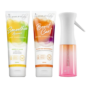 Starter Pack Cheveux Frisés - Lait sans rinçage, gelée coiffante & vaporisateur